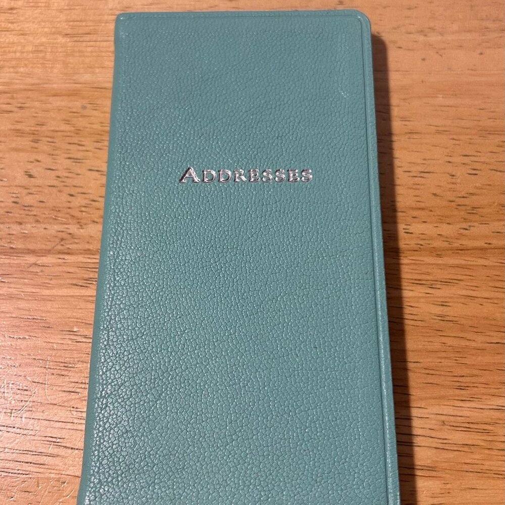 NIB Tiffany & Co. Tiffany Blue Leather Style AB6 Personal Pocket Address Book